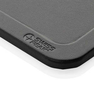 Tavă de birou Swiss Peak 3-în-1 cu încărcător wireless, realizată din PU reciclat RCS. - Img 9