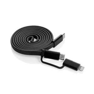 Cablu magnetic 2-în-1 Arc RCS ultra-subțire din material reciclat, 60W - Img 2