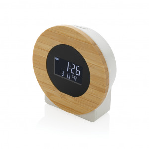 Ceas de birou LCD din Utah RCS și FSC® bambus