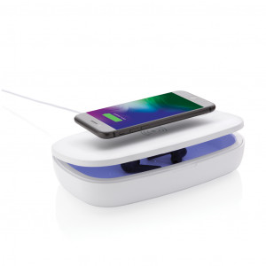 Cutie sterilizatoare UV-C cu încărcător wireless de 5W - Img 3