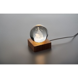 Glob de cristal Craciun LED - Img 5