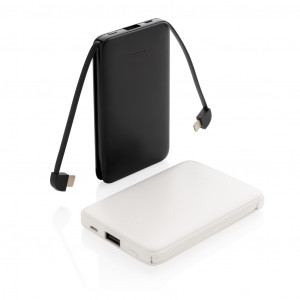 Powerbank de buzunar de 5.000 mAh cu cabluri integrate - Img 9