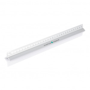 Rigla triunghiulară din aluminiu - 30 cm - Img 4