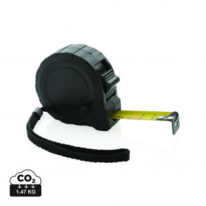 Ruletă RCS din plastic reciclat 5M/19 mm cu buton de oprire