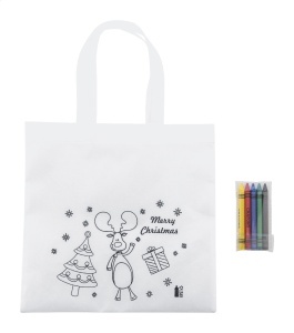 Sacoșă de colorat, design de Crăciun