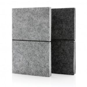 Caiet A5 cu coperta moale din fetru reciclat certificat GRS - Img 7