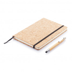 Caiet A5 cu stilou din bambus, inclusiv stylus - Img 2