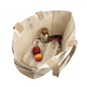Geantă shopper multifuncțională BEAU AWARE™ din canvas reciclat, 400 g/m² - Img 4