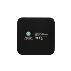 Încărcător wireless RCS din plastic reciclat de 10 W cu porturi USB - Img 4