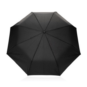 Mini umbrelă cu deschidere automată Kaycey AWARE™ RPET 21" din lemn de salcâm - Img 3
