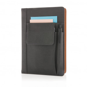Notebook cu buzunar pentru telefon