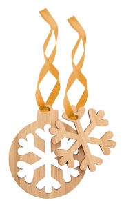 Ornament brad de Craciun, fulg de nea