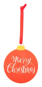 Ornament pentru pomul de Crăciun, Merry Christmas