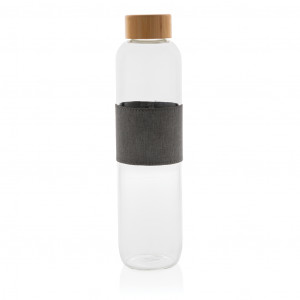 Sticla de impact din sticla borosilicata cu capac din bambus - Img 2