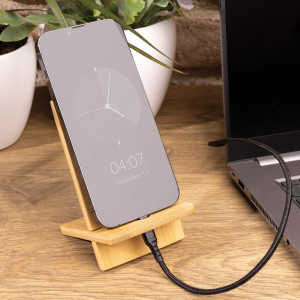 Suport pentru telefon din bambus FSC® în cutie kraft FSC® - Img 8