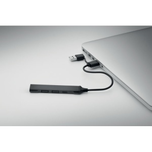 USB 4 porturi hub 19 cm - Img 3