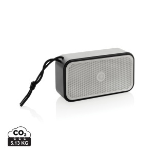 Boxă bass Swiss Peak din aluminiu reciclat, certificată RCS, cu putere de 10W.