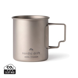 Cană Nordic Drift Trail Ultra Light din titan, 450 ml