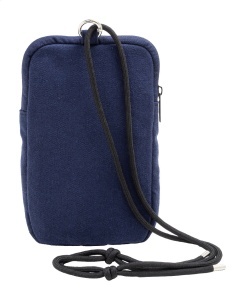 Geantă pentru telefon mobil, crossbody, din pânză reciclată - Img 4