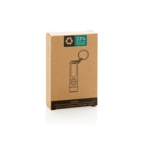 Lanternă cu breloc reîncărcabilă prin USB Globix RCS din plastic reciclat - Img 10