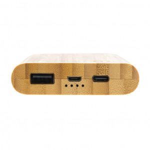 Powerbank de 5.000 mAh din bambus certificat FSC® - Img 6