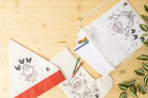 Rucsac cu șnur, set de colorat, design de Crăciun - Img 7