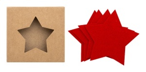 Set coaster, RPET, design de Crăciun