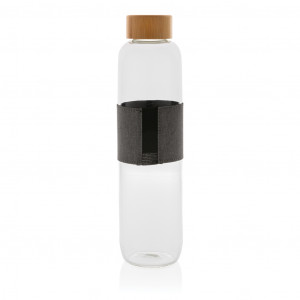 Sticla de impact din sticla borosilicata cu capac din bambus - Img 3