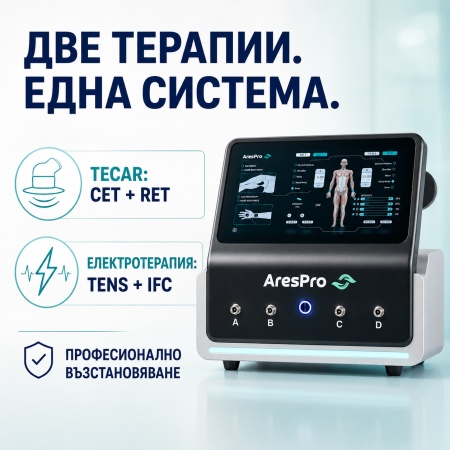 Професионален Апарат за Текар Терапия и Електротерапия AresPro Tecar Pro Max - Img 2