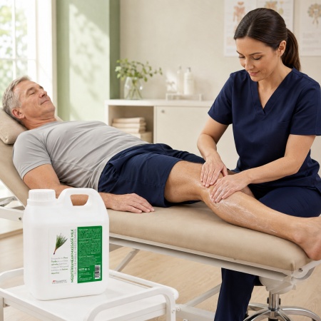 СРЕДИЗЕМНОМОРСКО МАСАЖНО МЛЯКО RehabMedic – 1 литър (Стимулиращ термо гел-балсам) - Img 3