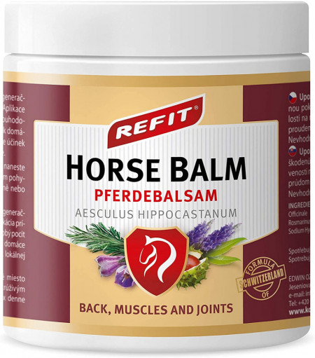 Конски Балсам REFIT Horse Balm 500 ml при много силна болка с незабавен и дълготраен ефект от световноизвестния Karlsbad Spa Natural