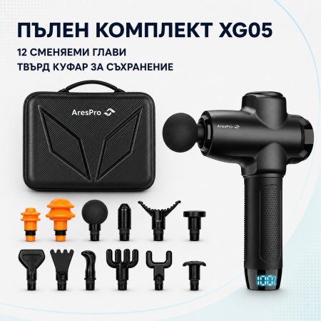 Професионален масажен пистолет AresPro XG05 - Img 5