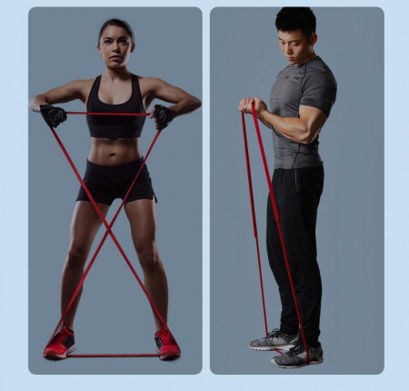 Bandă Elastică de Antrenament Power Band Red 7-30 kg – Elastic Profesional pentru Fitness, Crossfit și Kinetoterapie - Img 2