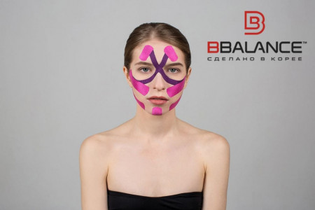 Banda Kinesio de mătase BB FACE TAPE™ 2,5 cm × 10 m (Coreea de Sud) - Img 4
