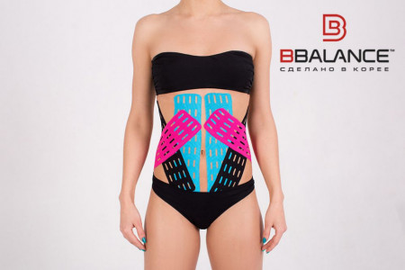 Bandă Kinesiologică pentru Drenaj Limfatic BB LYMPH TAPE™ 7.5cm x 5m – Bandă Perforată Premium Anticelulitică și Remodelare Corporală - Img 2