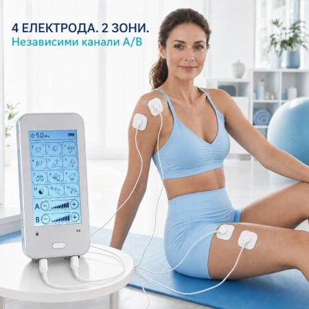 Electrostimulator Muscular TENS/EMS AresPro – 12 Moduri, Ecran Tactil - Img 6