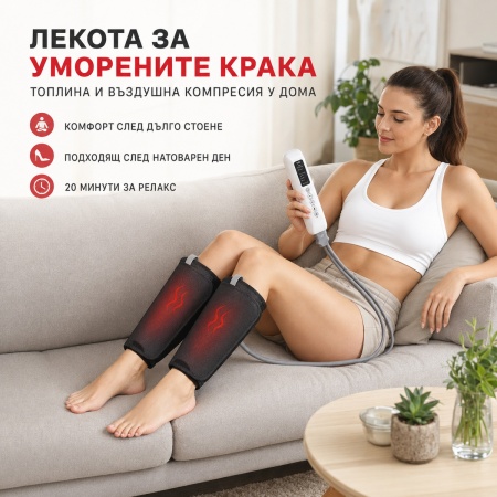 Aparat de Masaj pentru Picioare și Mâini cu Compresie Aer și Termoterapie AresPro – Presoterapie Profesională la Tine Acasă - Img 2