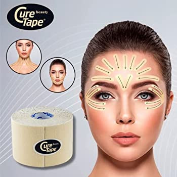 Bandă Kinesio pentru Față CureTape Beauty 5m x 5cm – Teip Facial - Img 3
