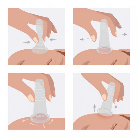 Set Ventuze Faciale FASCIQ Facial Cupping Set – Ventuze Silicon - Img 3