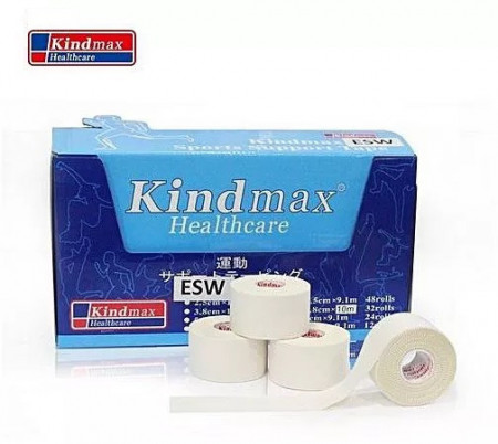 Класически спорт тейп Kindmax ESW38 (Цинк оксид) 3.8см.