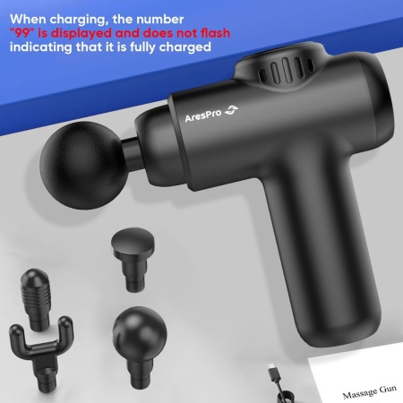 Мини масажен пистолет AresPro P08 - Img 5