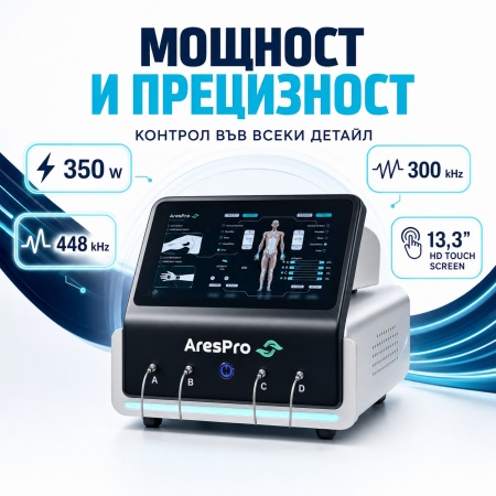Професионален Апарат за Текар Терапия и Електротерапия AresPro Tecar Pro Max - Img 3