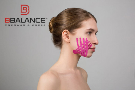 Banda Kinesio de mătase BB FACE TAPE™ 2,5 cm × 10 m (Coreea de Sud) - Img 6