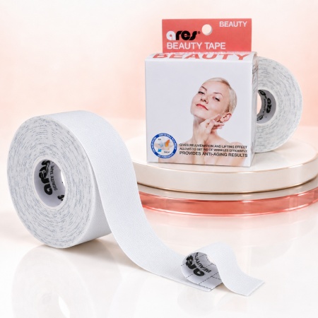 Тейп лента за лице Ares Beauty Tape (Южна Корея) 2.5 см х 10 м - Img 4
