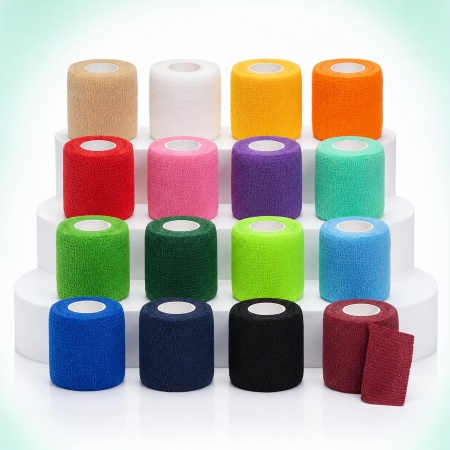 Set 16 Role Bandaj Autoadeziv Coeziv Kindmax LAP 7.5cm x 4.5m – Fașă Elastică Tip Coban pentru Compresie, Fixare și Suport Medical - Img 5
