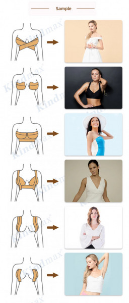 Bandă pentru Bust Kindmax 5cm x 5m – Bandă de Lifting Invizibilă pentru Ridicarea, Susținerea și Modelarea Sânilor - Img 3