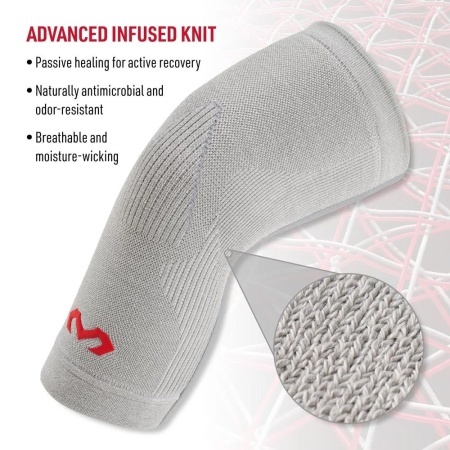 Анатомична плетена наколенка със странични банели McDavid Infused Knit Knee Sleeve with Stays 31050R - Img 2