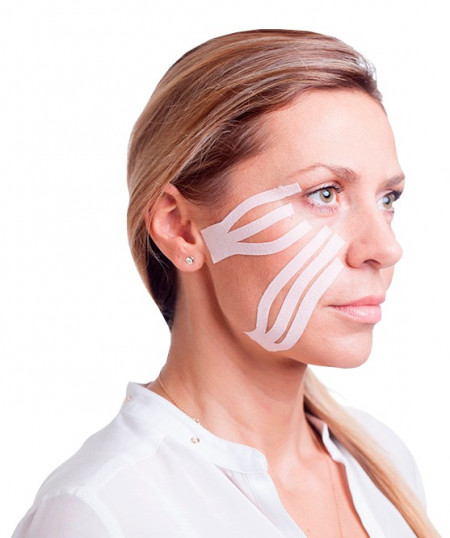Корейски Кинезио Тейп за Лице Ares Beauty Tape (5см х 5м) – Премиум Естетичен Тейпинг против Бръчки - Img 3