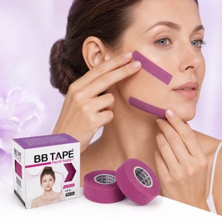 Корейски Кинезио Тейп за Лице BB FACE TAPE™ (2,5 см * 10 м) – Премиум Лифтинг за Всяка Жена - Img 4