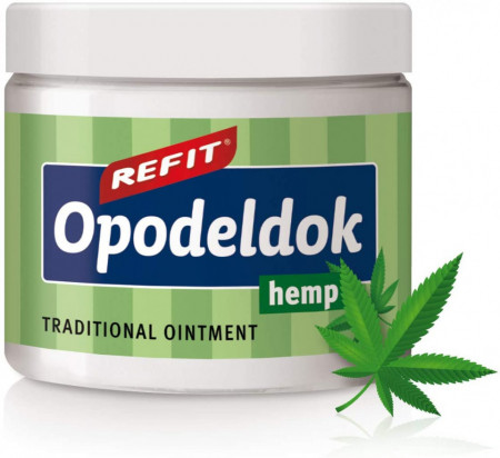 Balsam pentru talie, spate, muschi si articulatii Refit Opodeldok Cannabis 200 ml